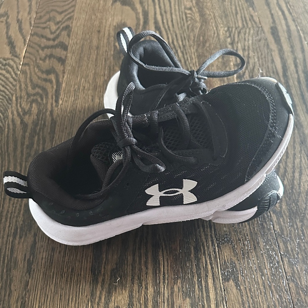 Under Armour Kids Black and White Sneakers